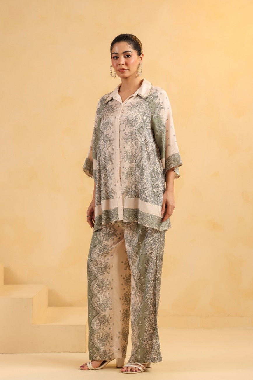 Sage Paisley Elegance Co-ord Set