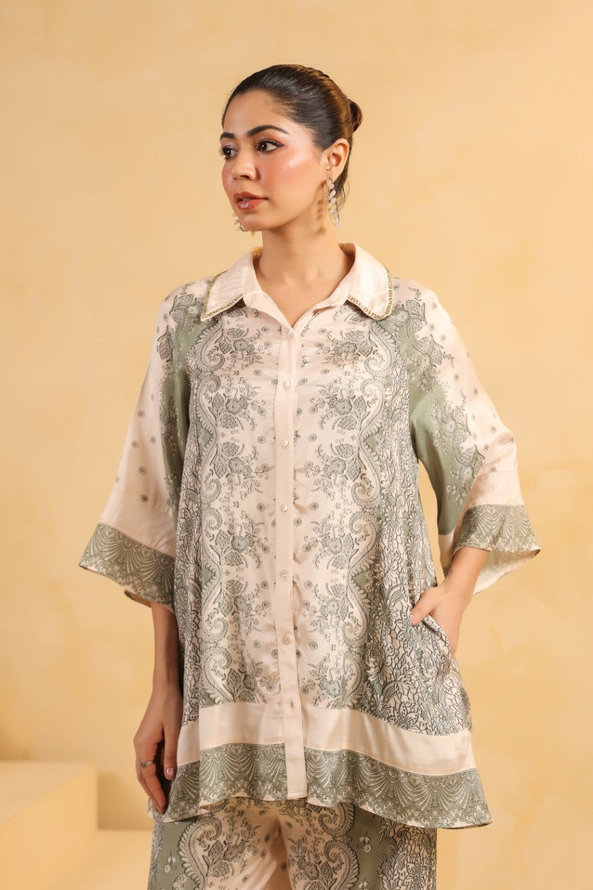 Sage Paisley Elegance Co-ord Set