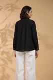 Designer Black Embroidered Top