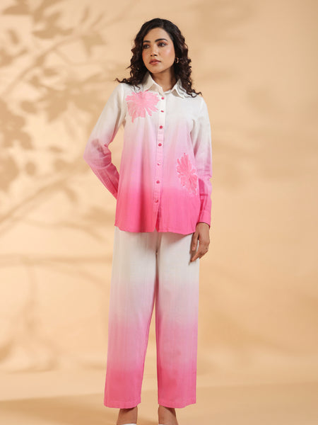 Pink Tie And Dye Co-Ord Set