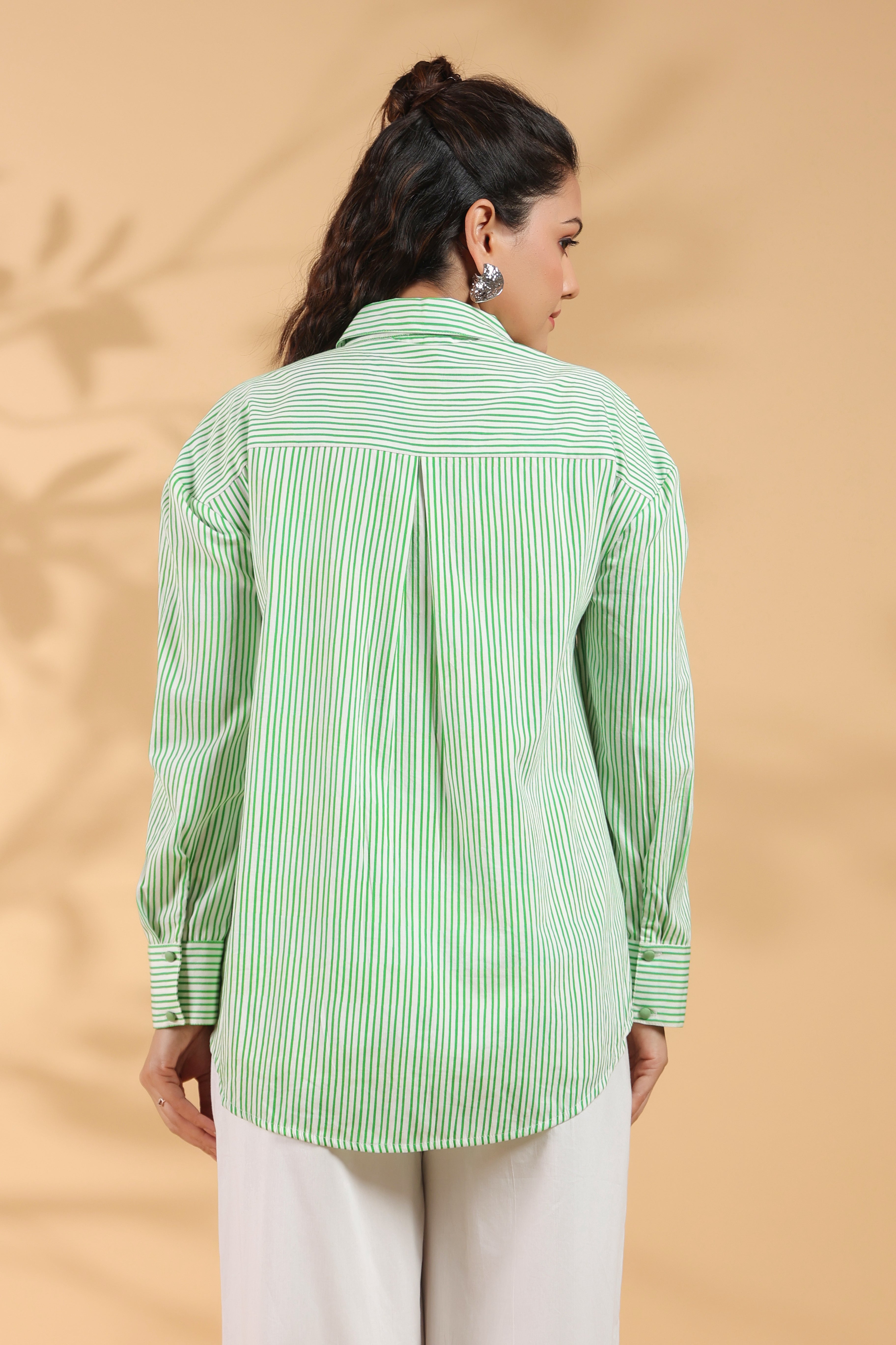 Green embroidery Work Shirt