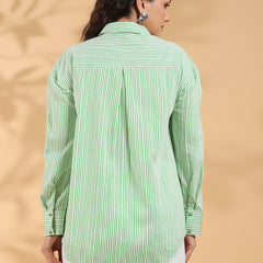 Green embroidery Work Shirt