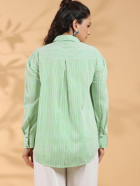 Green embroidery Work Shirt