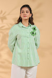 Green embroidery Work Shirt