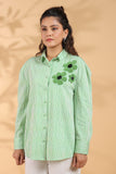 Green embroidery Work Shirt