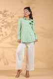 Green embroidery Work Shirt