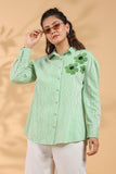 Green embroidery Work Shirt