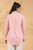 Designer Pink Embroidered Shirt