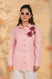 Designer Pink Embroidered Shirt