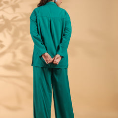 Sea Green Embroidery Work Co-Ord Set