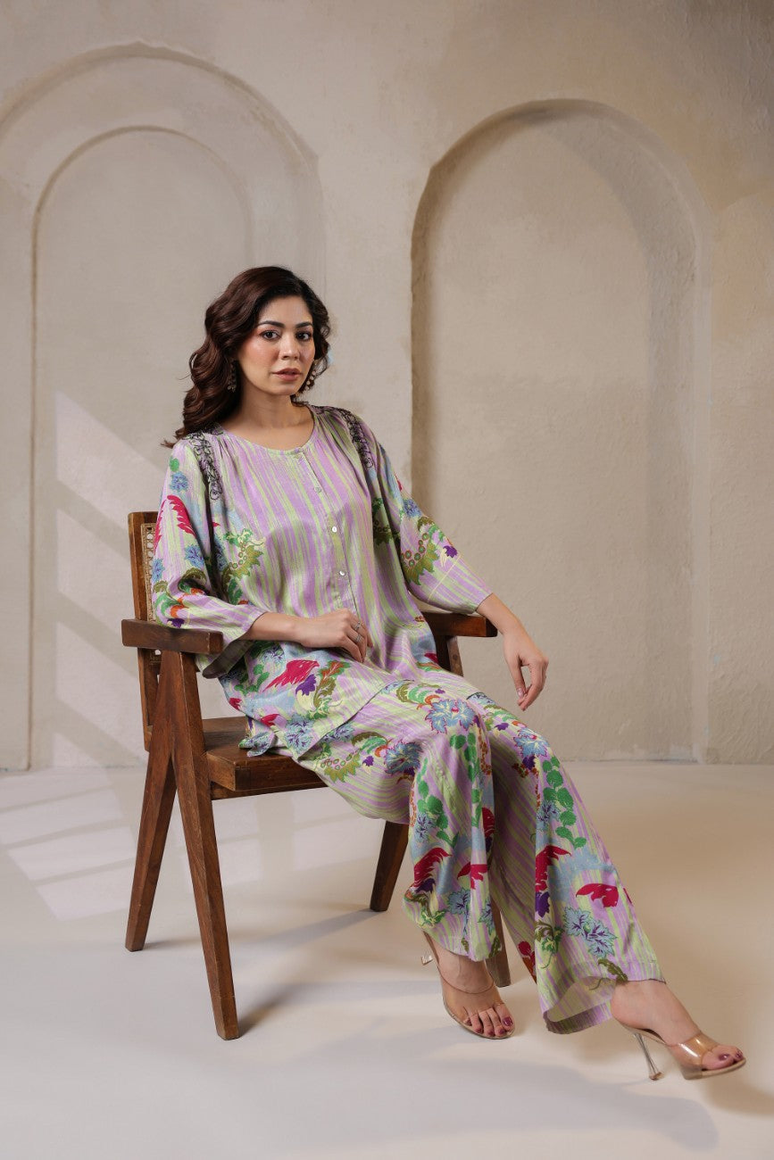 Lavender Garden Bloom Co-ord Set