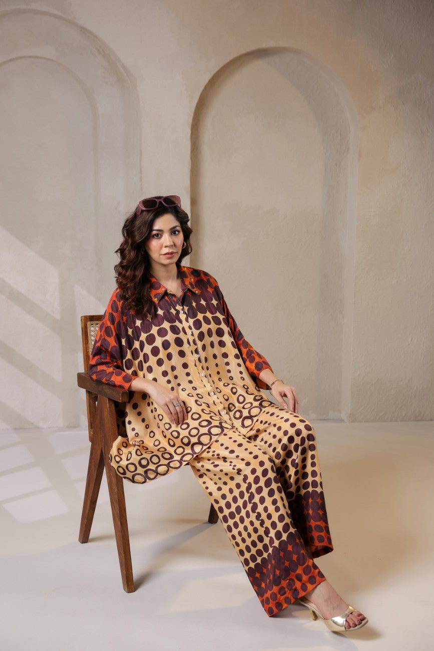 Amber Eclipse Printed Co-ord Set