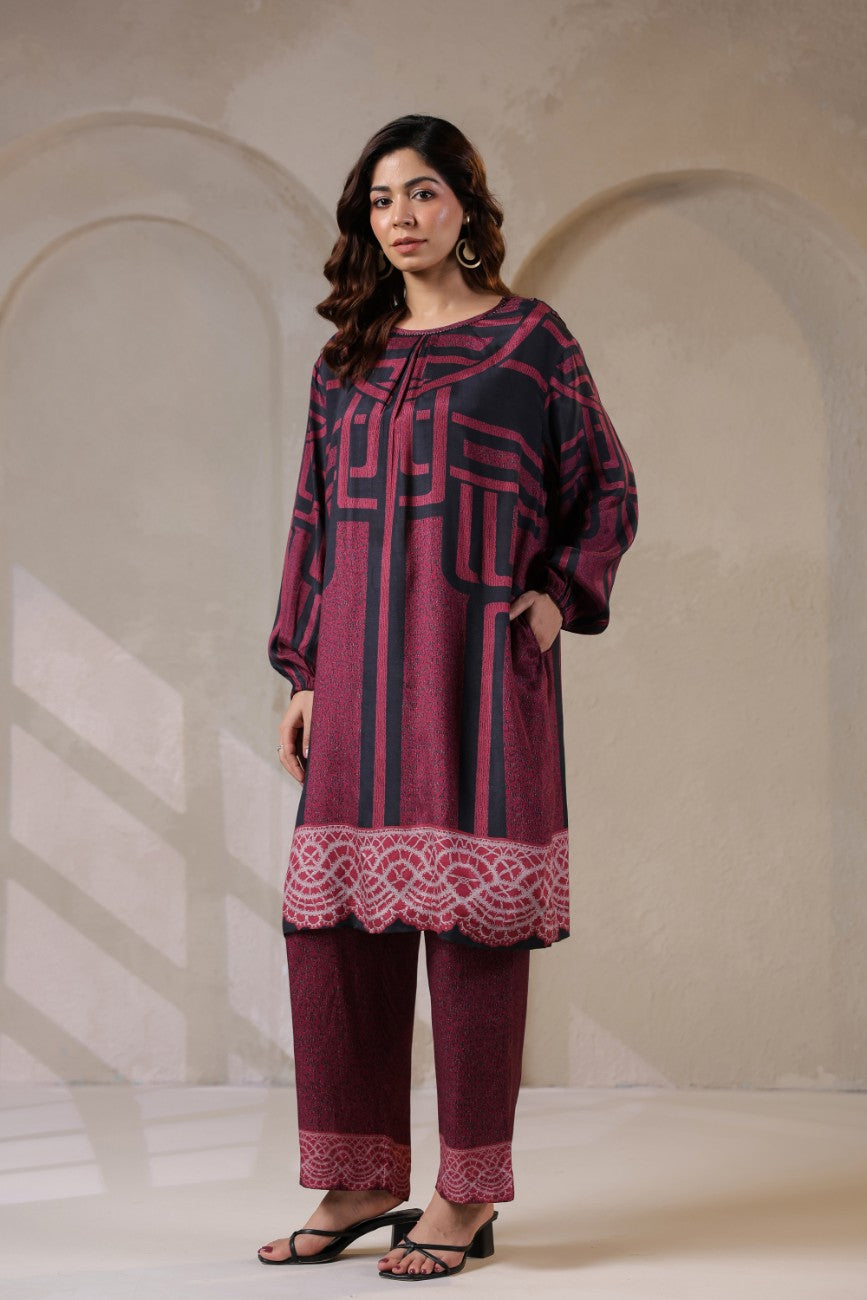 Ruby Maze Lace Co-ord Set