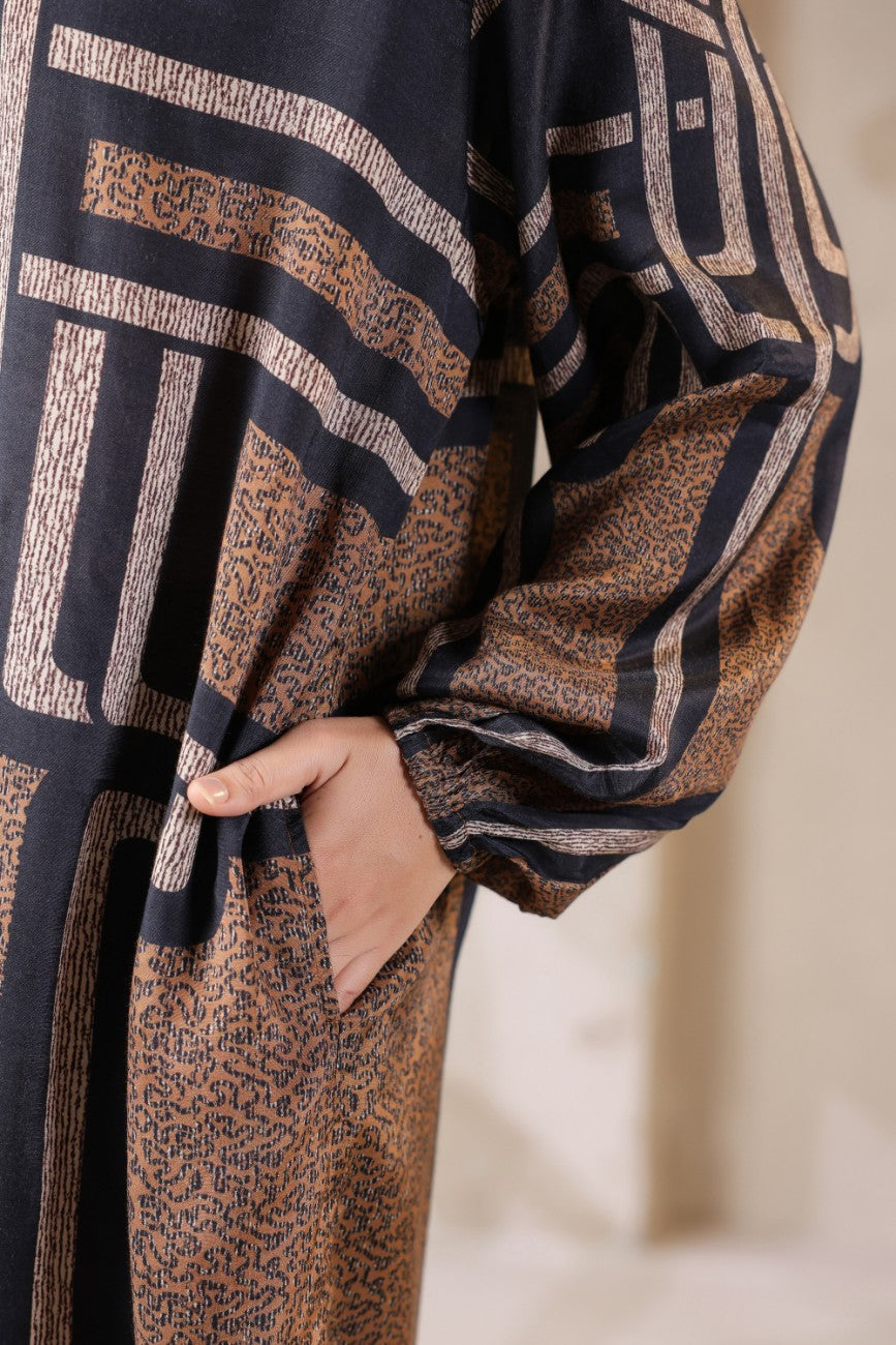 Mocha Maze Printed Co-ord Set