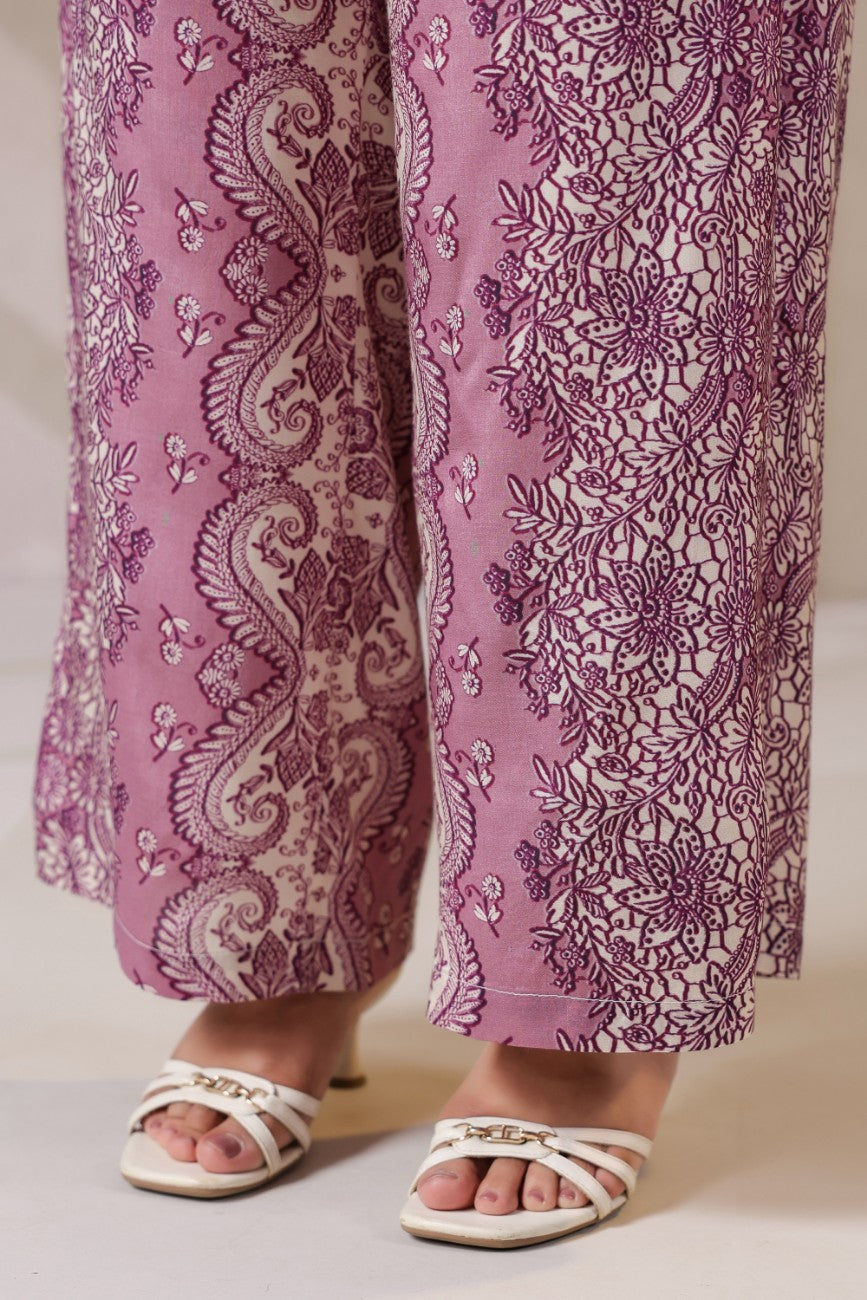 Mauve Paisley Charm Co-ord Set