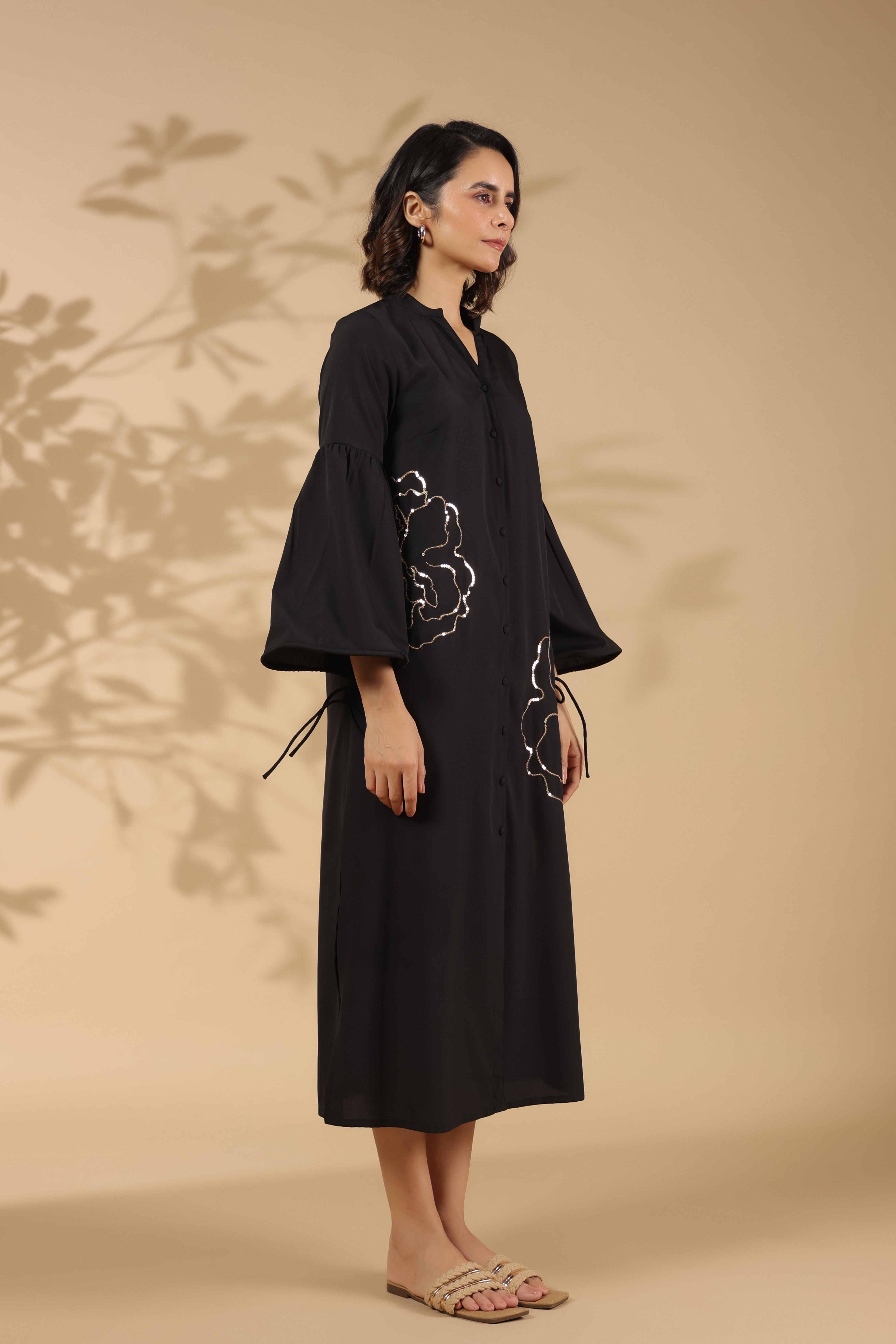 Buy Designer Black A-Line Dress For Women