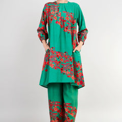 Printed Green Co-Ord Set