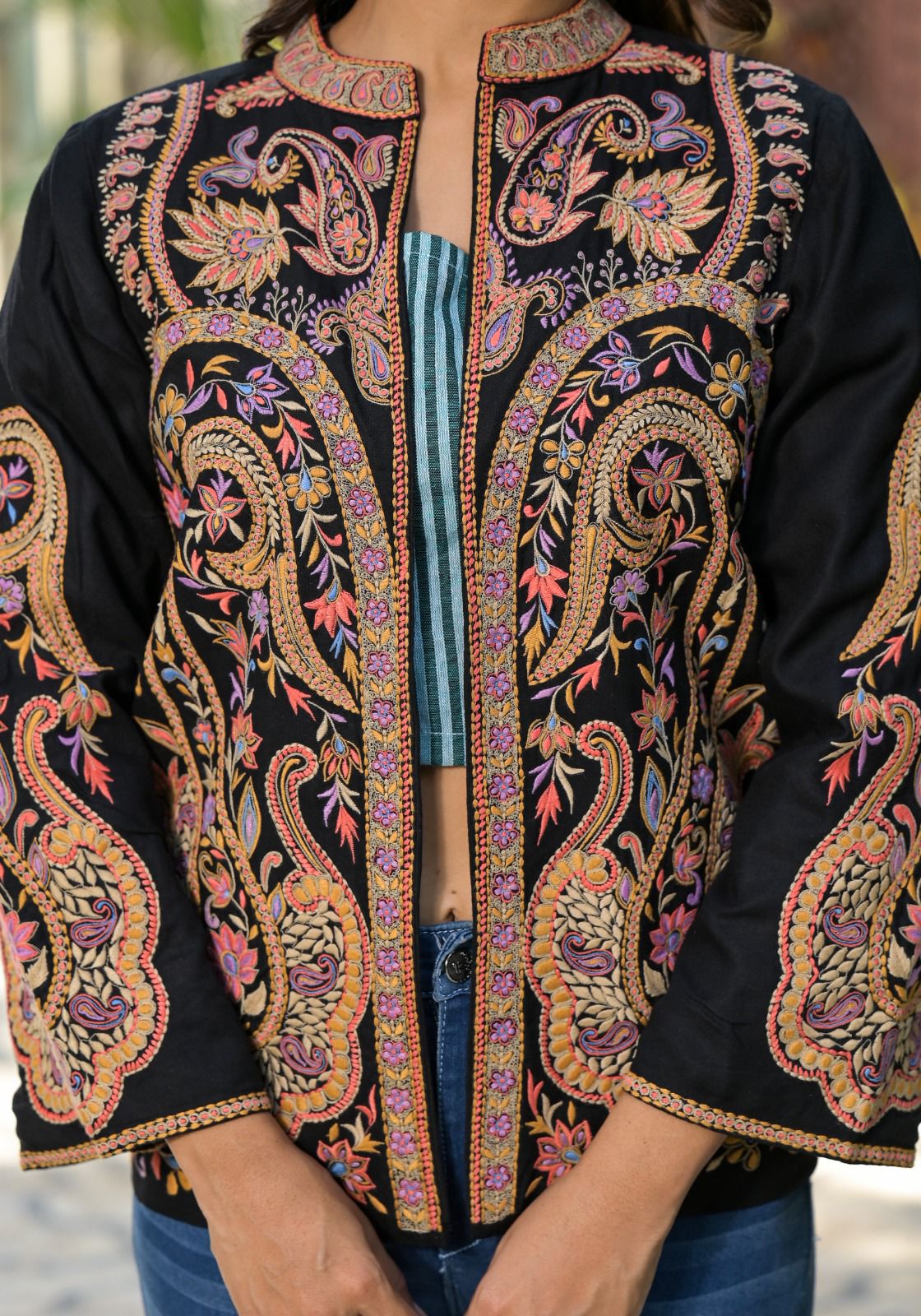 Black Handwork Jacket