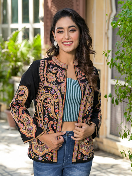 Black Handwork Jacket