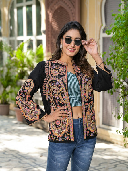 Black Handwork Jacket