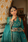 Green Printed Muslin Cotton Anarkali Gown With Dupatta