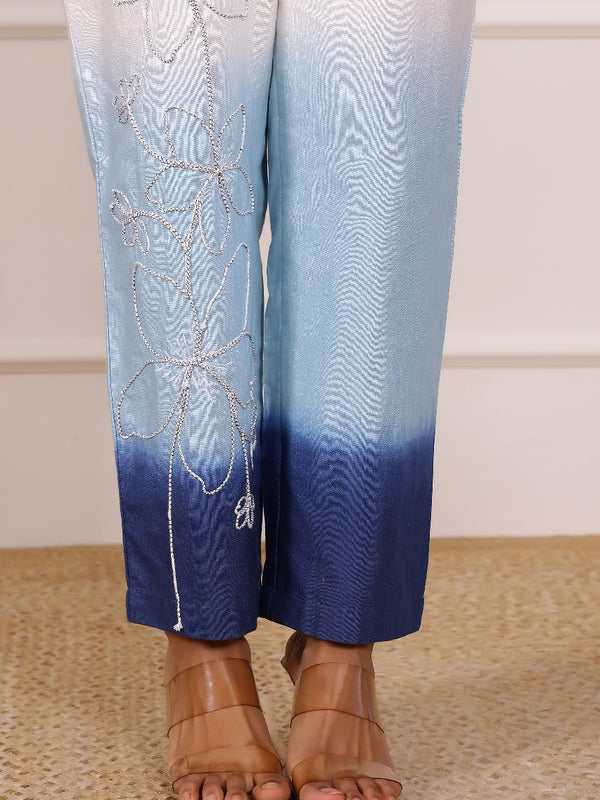 Ombre Blue Cotton Co-ord Sets