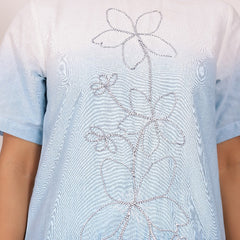 Ombre Blue Cotton Co-ord Sets