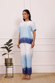 Ombre Blue Cotton Co-ord Sets