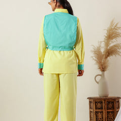 Butter Yellow Vest Co-ord Set