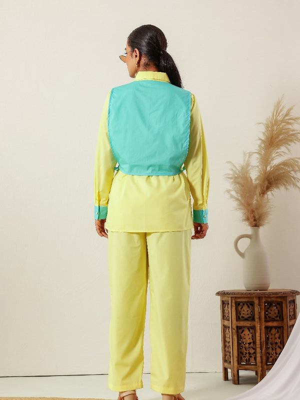 Butter Yellow Vest Co-ord Set