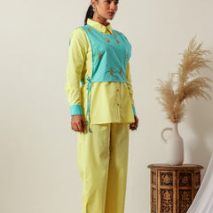 Butter Yellow Vest Co-ord Set