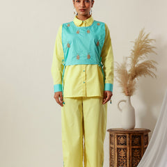 Butter Yellow Vest Co-ord Set