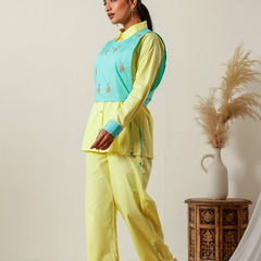 Butter Yellow Vest Co-ord Set