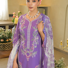 Royal Bloom Purple Heavy Floral Embroidered Kurta Set