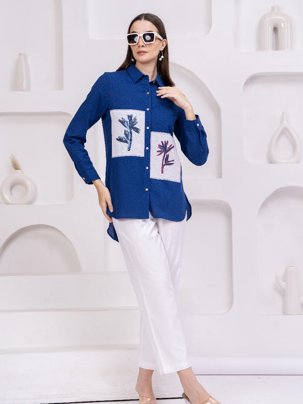 Blue shirts for women 