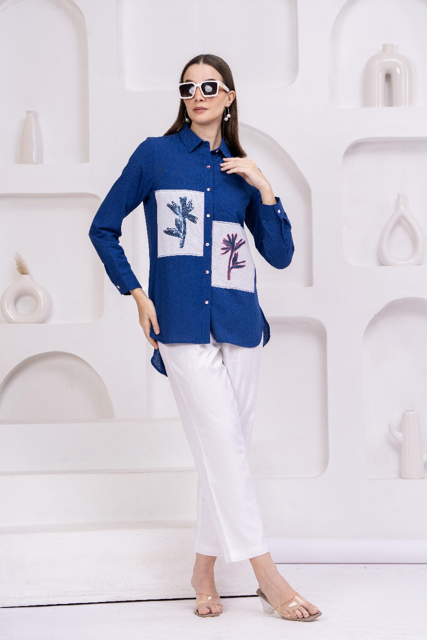 Blue shirts for women 