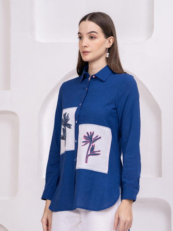 blue shirt for women 