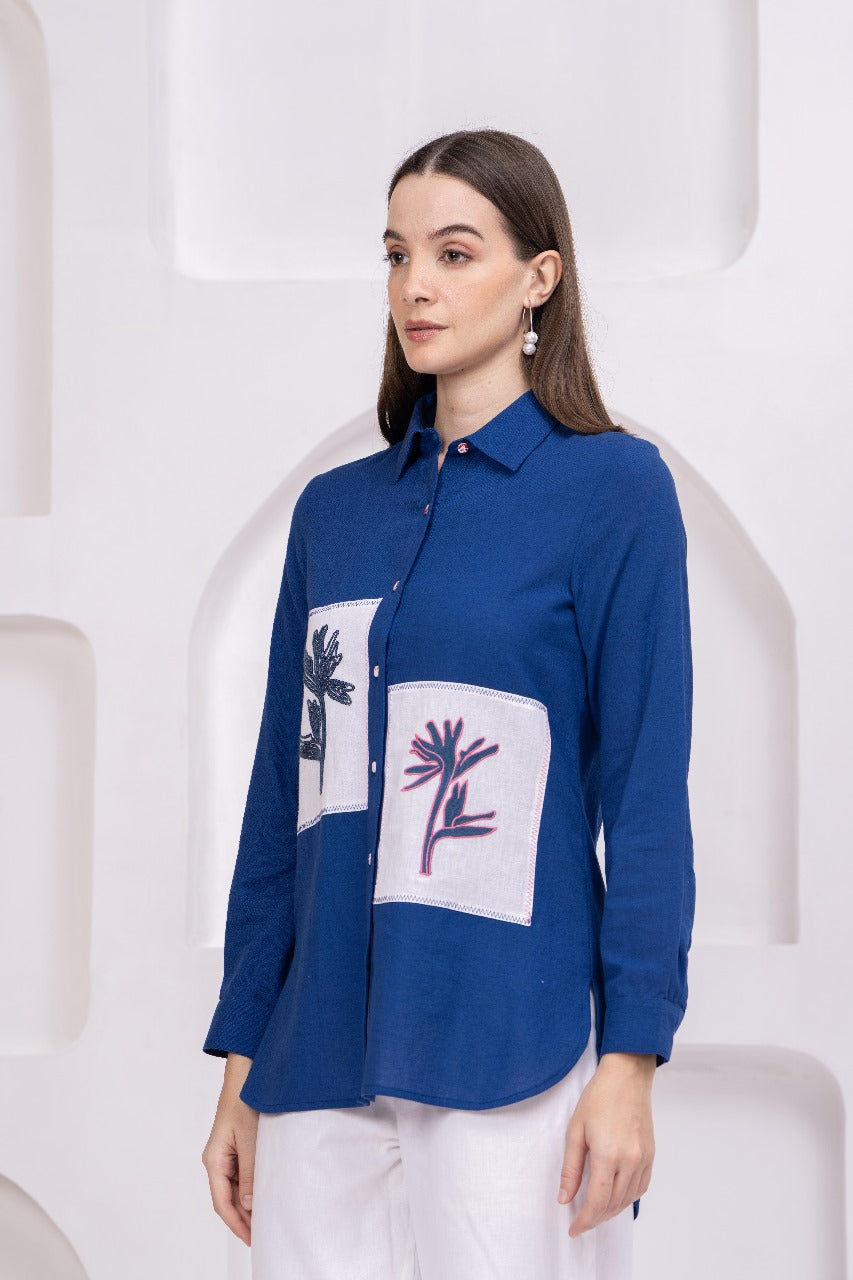 blue shirt for women 