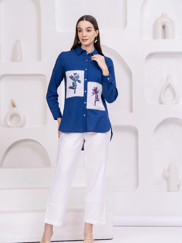 blue shirt for women 