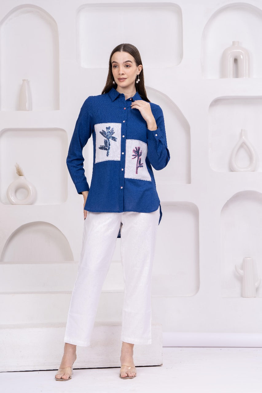 blue shirt for women 