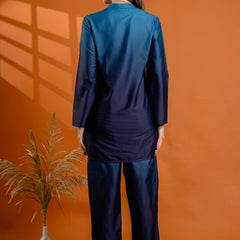 Blue Collar Rayon Co Ord Set