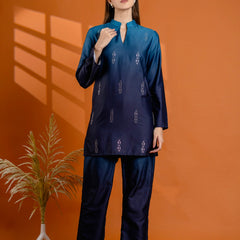 Blue Collar Rayon Co Ord Set