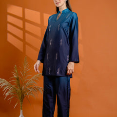 Blue Collar Rayon Co Ord Set