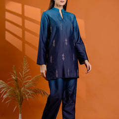 Blue Collar Rayon Co Ord Set