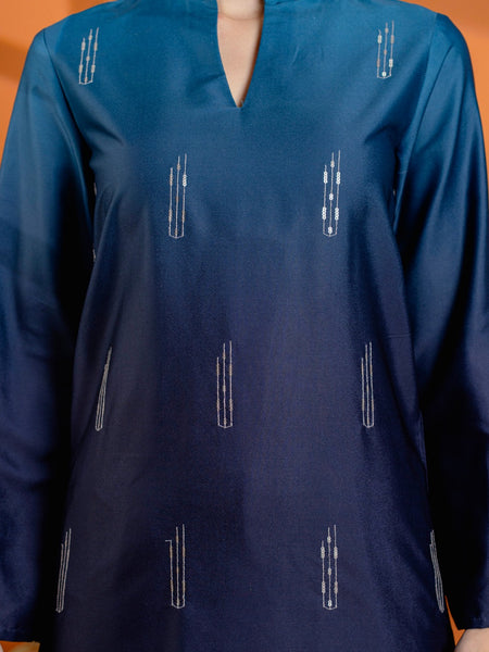 Blue Silk  Co Ord Set