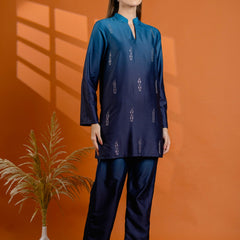 Blue Collar Rayon Co Ord Set