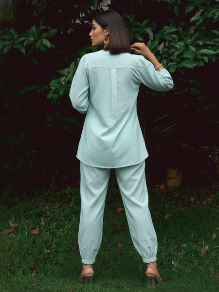 Mint Aviary Printed Cotton Co-Ord Set