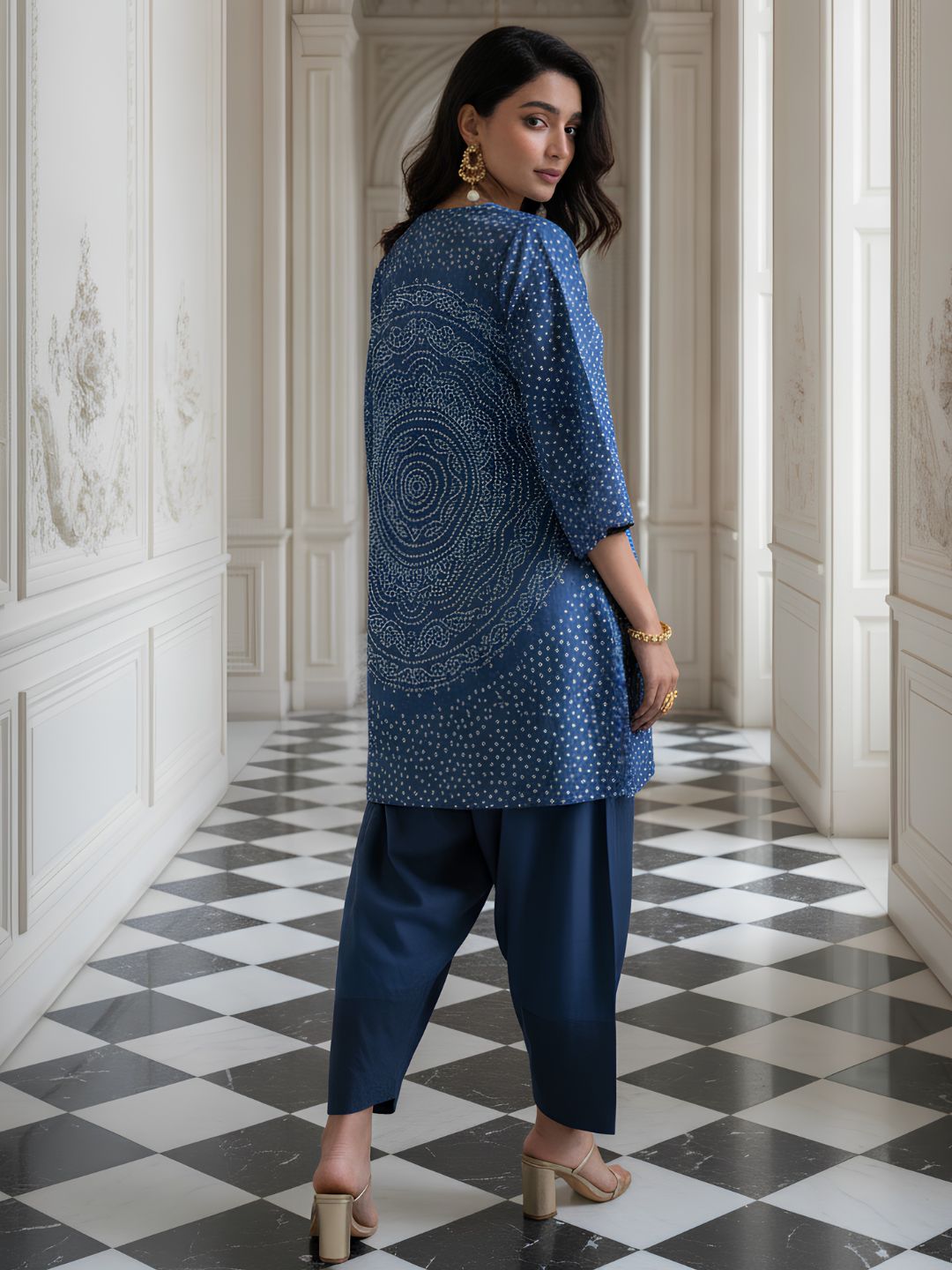 Premium Indigo Festive Co-Ord Set for Celebrations