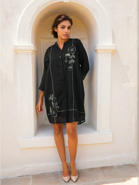 Black party dress for women