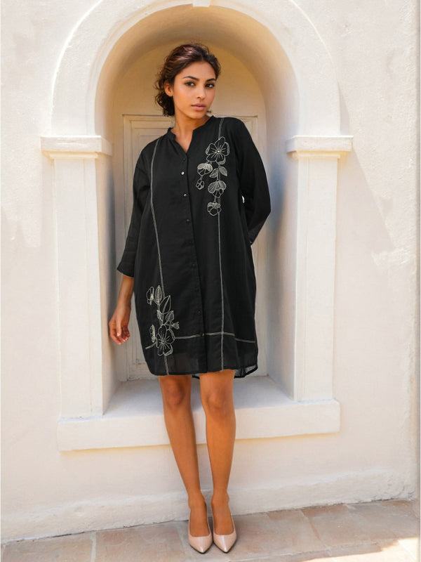Black party dress for women